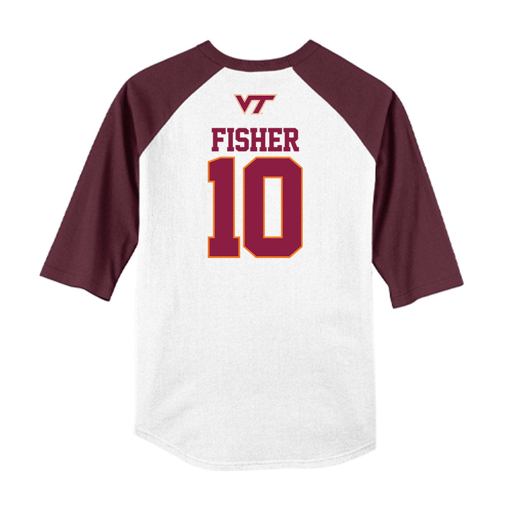 Virginia Tech - NCAA Softball : Addyson Fisher - USA Raglan Shirt-1