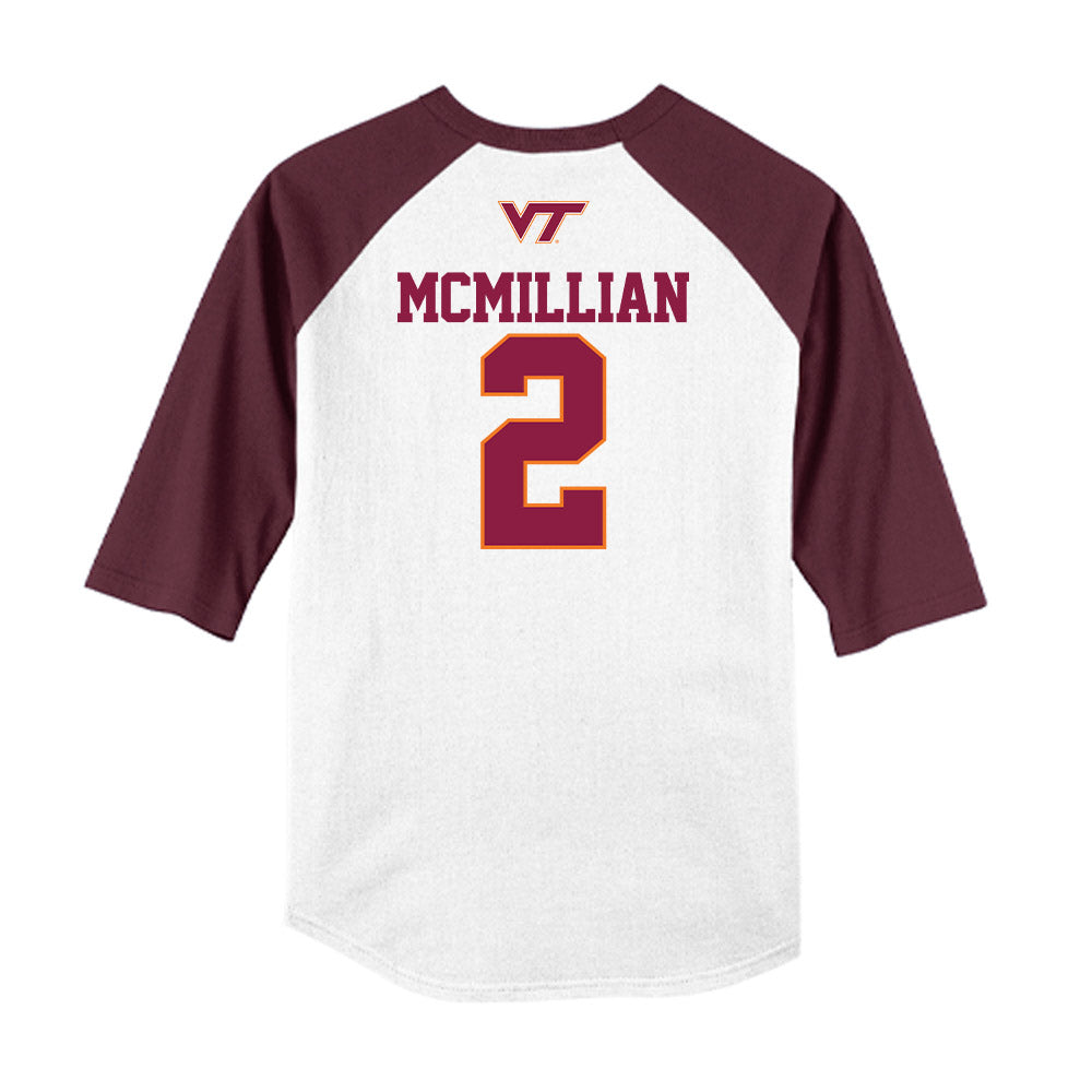 Virginia Tech - NCAA Softball : Cori McMillian - USA Raglan Shirt-1