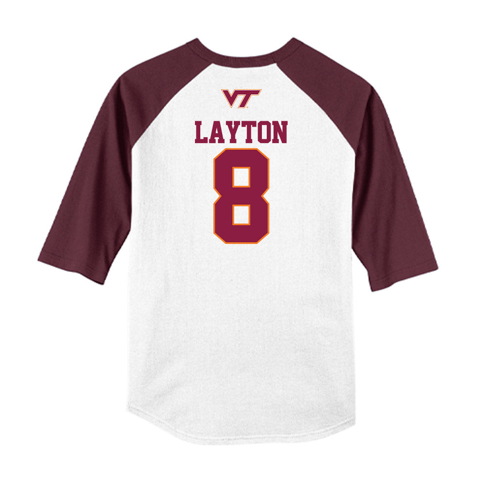 Virginia Tech - NCAA Softball : Avery Layton - USA Raglan Shirt-1