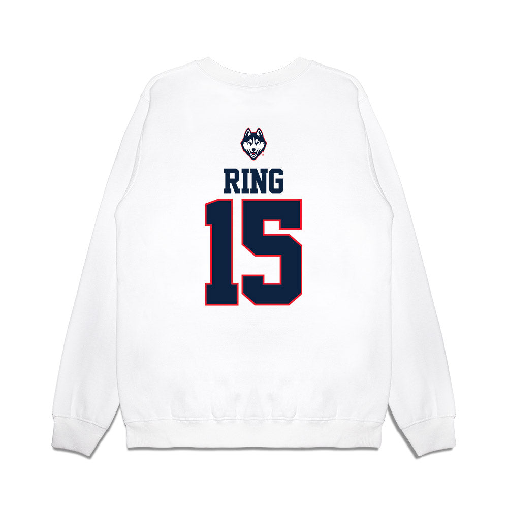 UConn - NCAA Softball : Savannah Ring - USA Premium Crewneck Sweatshirt-1