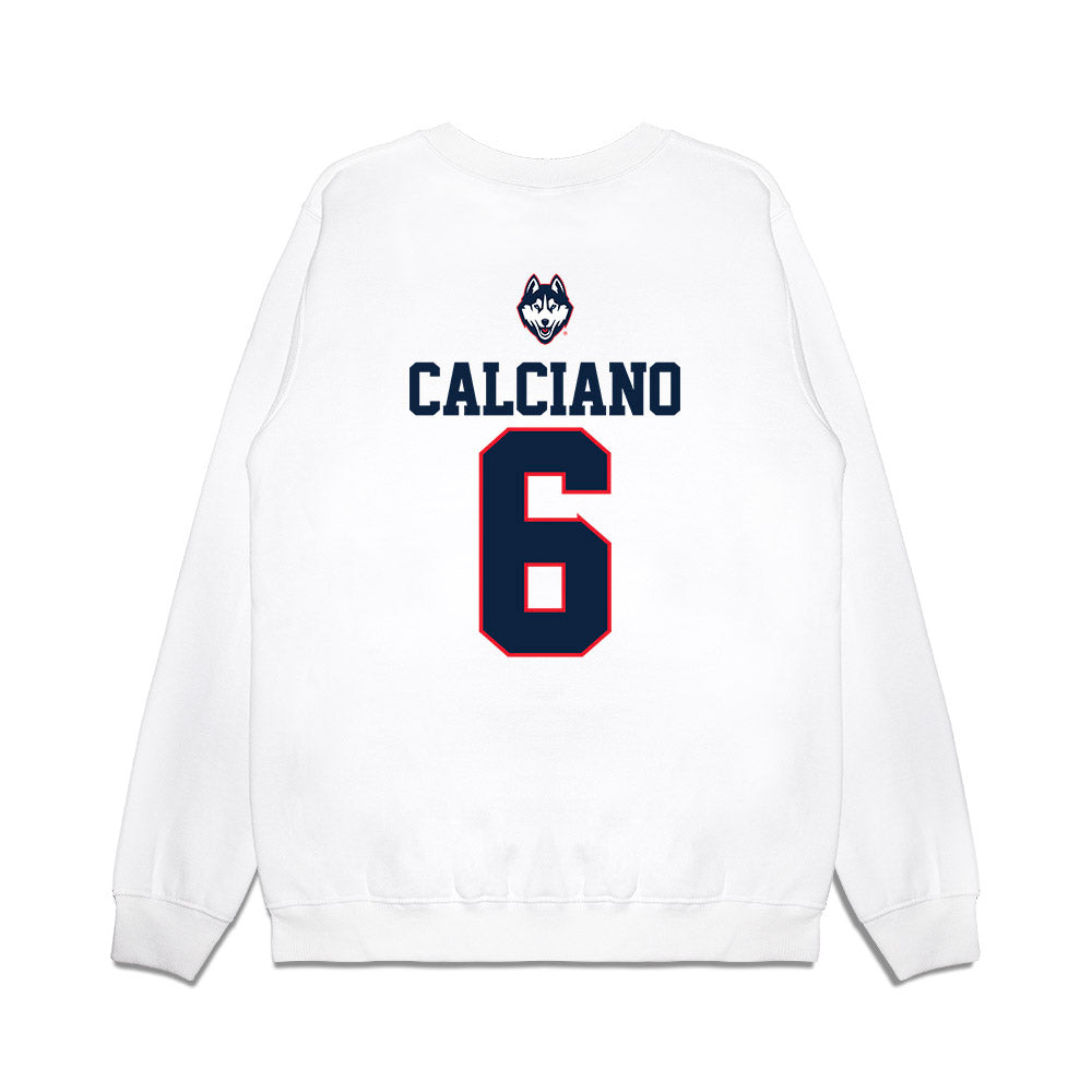 UConn - NCAA Softball : Ava Calciano - USA Premium Crewneck Sweatshirt-1