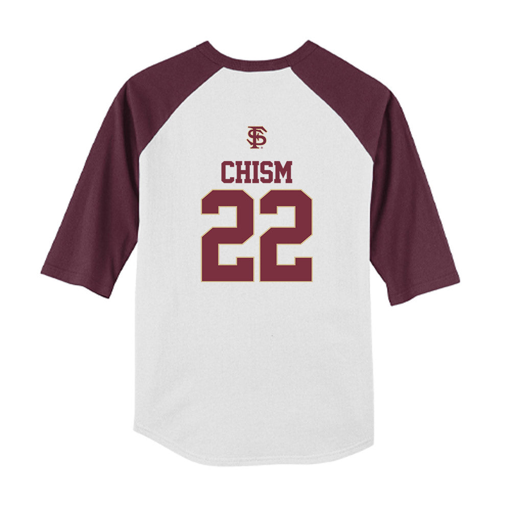 FSU - NCAA Softball : Harlie Chism - USA Youth Raglan T-Shirt-1