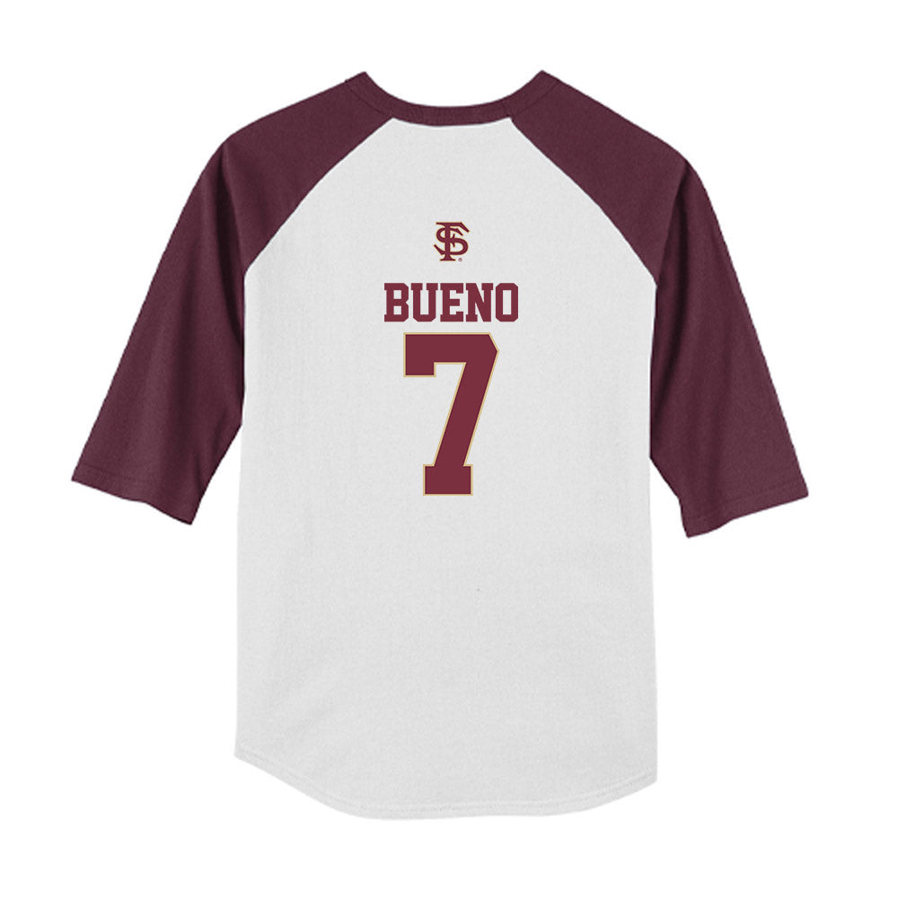 FSU - NCAA Softball : Angelee Bueno - USA Youth Raglan T-Shirt-1