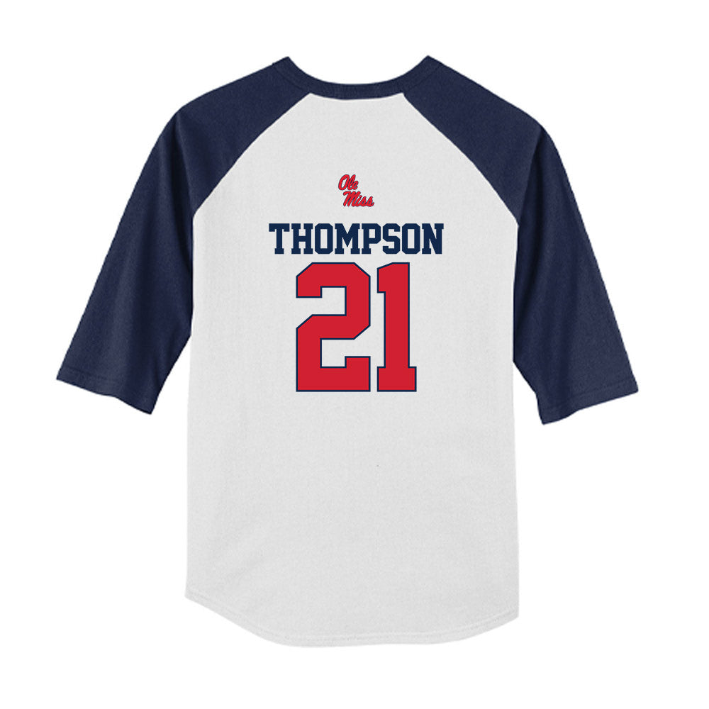 Ole Miss - NCAA Softball : Grace Thompson - USA Youth Raglan T-Shirt-1