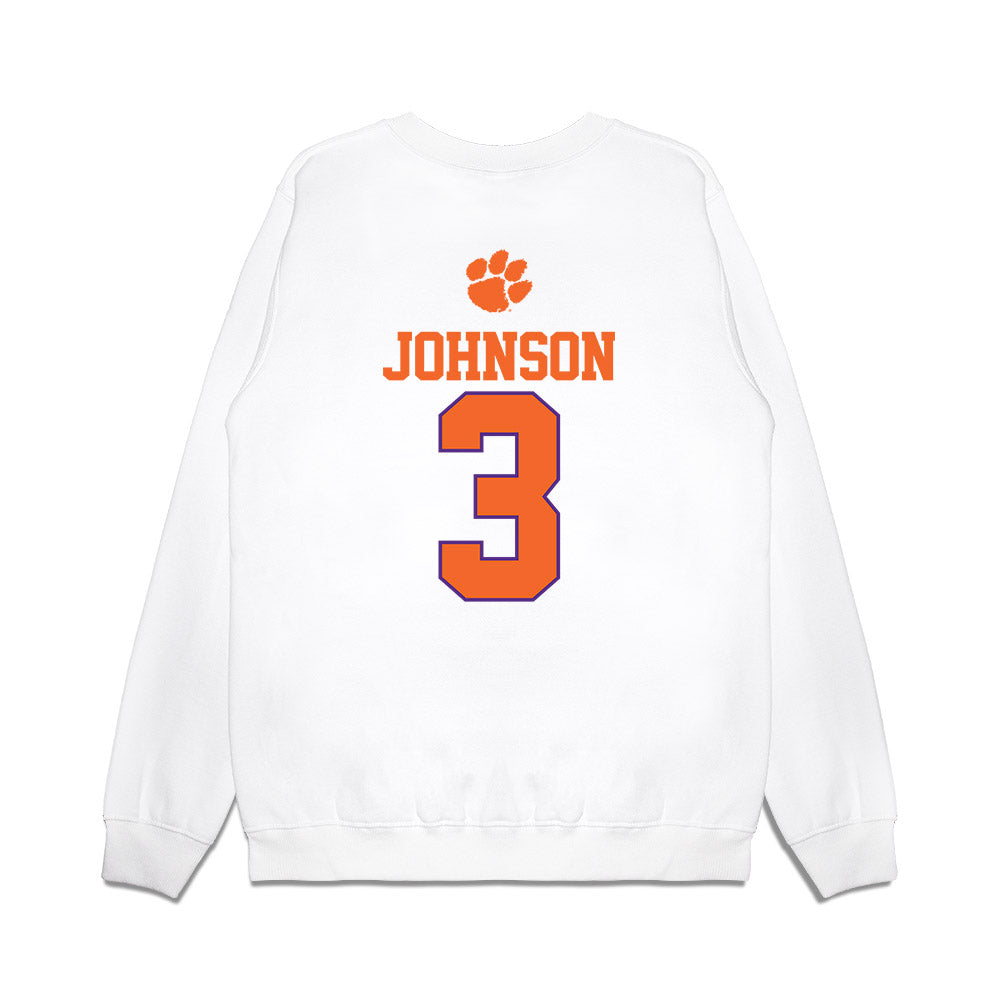 Clemson - NCAA Softball : Kylee Johnson - USA Premium Crewneck Sweatshirt-1