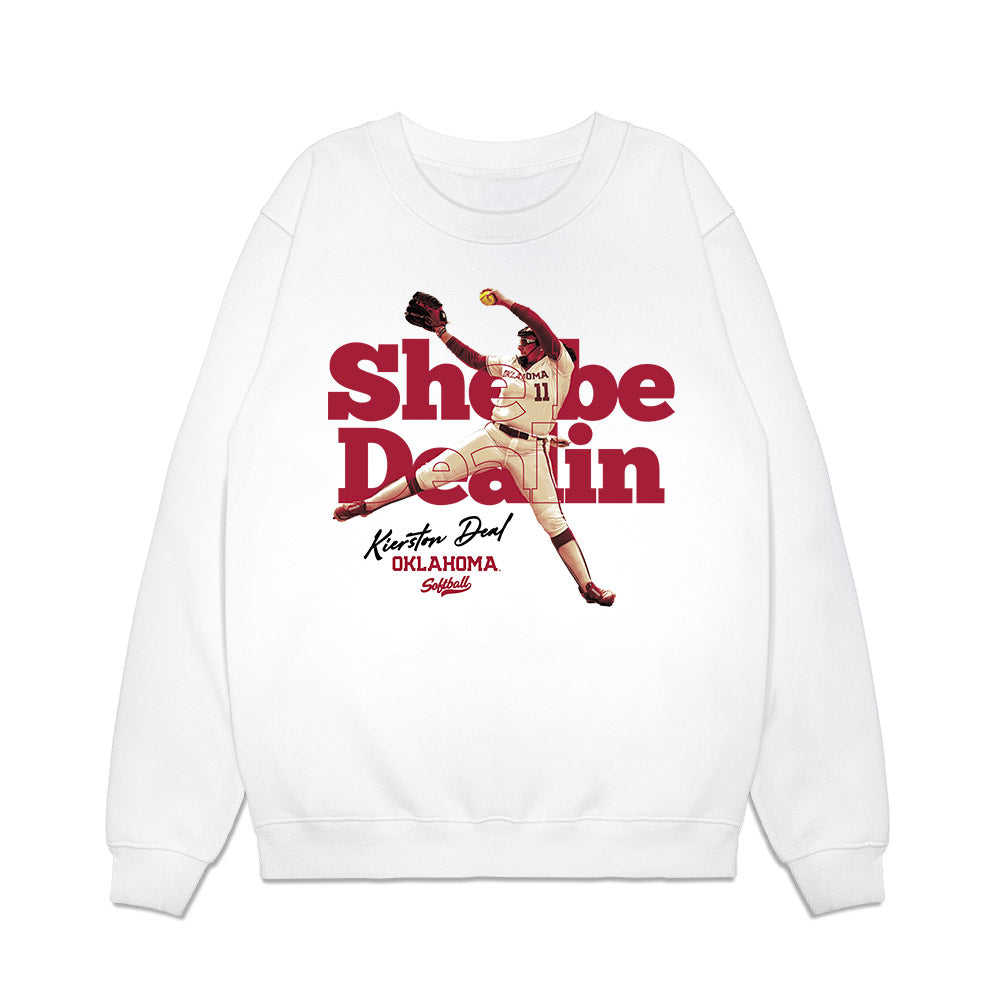 Oklahoma - NCAA Softball : Kierston Deal - Collage Premium Crewneck Sweatshirt-0