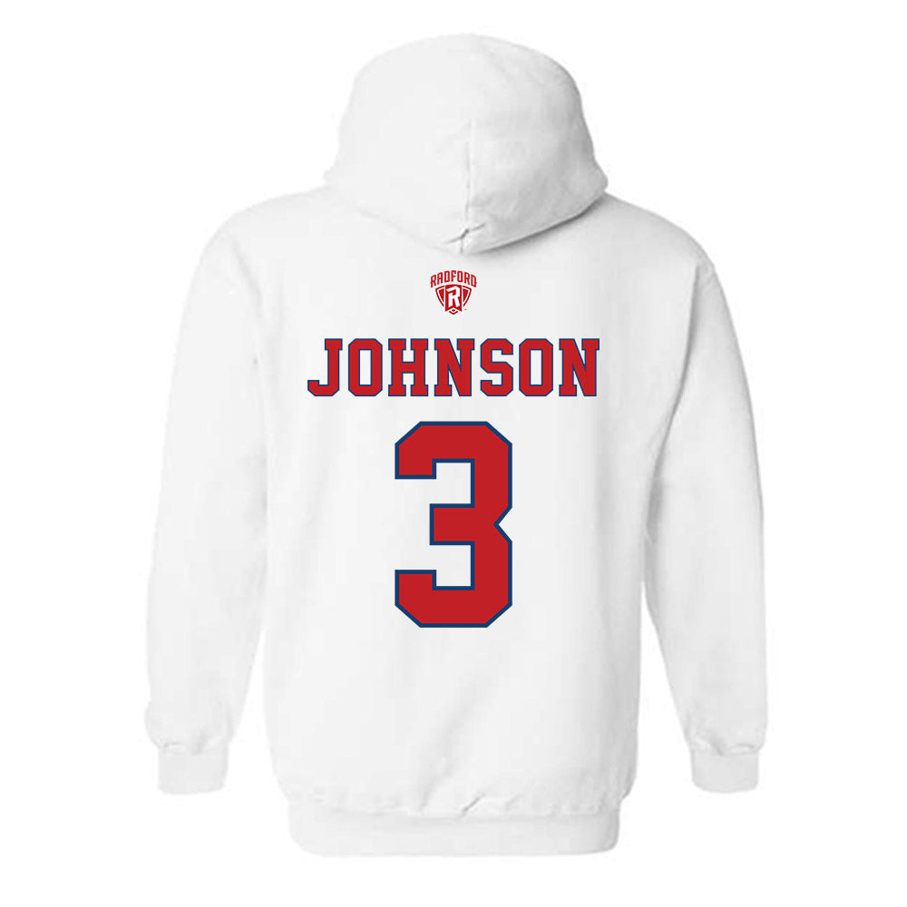 Radford - NCAA Men's Basketball : Jaylon Johnson - Hooded Sweatshirt-1