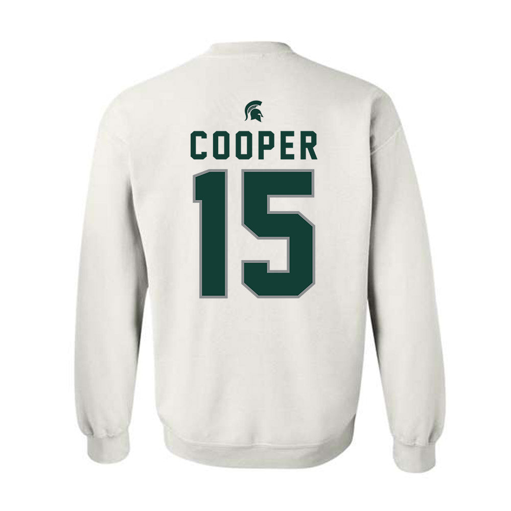 Michigan State - NCAA Men's Basketball : Carson Cooper - Classic Shersey Crewneck Sweatshirt-1