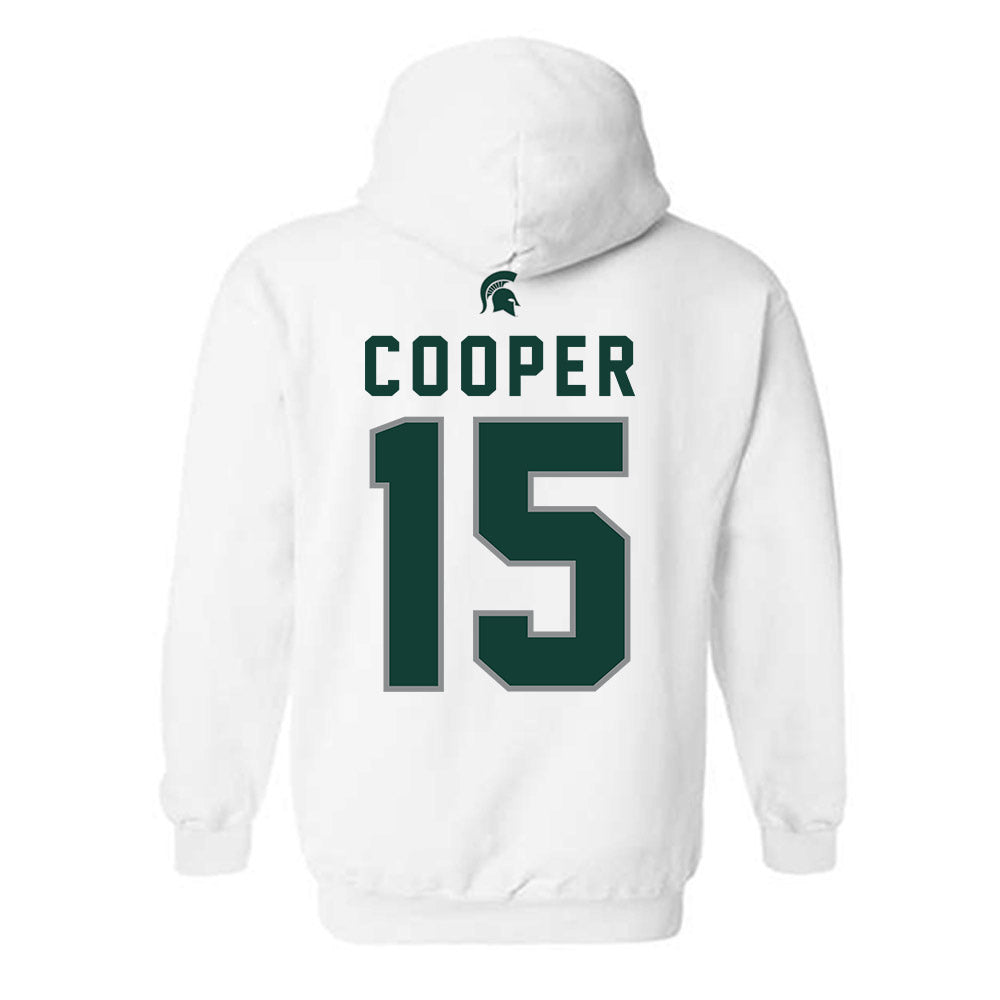 Michigan State - NCAA Men's Basketball : Carson Cooper - Classic Shersey Hooded Sweatshirt-1
