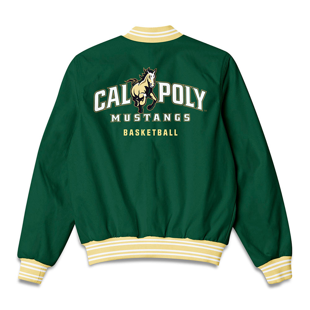 Cal Poly - NCAA Men's Basketball : Jason Scott - Bomber Jacket-1