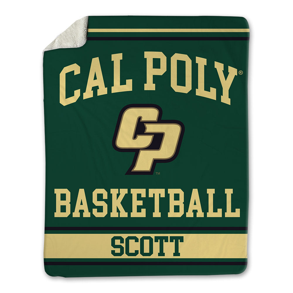 Cal Poly - NCAA Men's Basketball : Jason Scott - Blanket-0