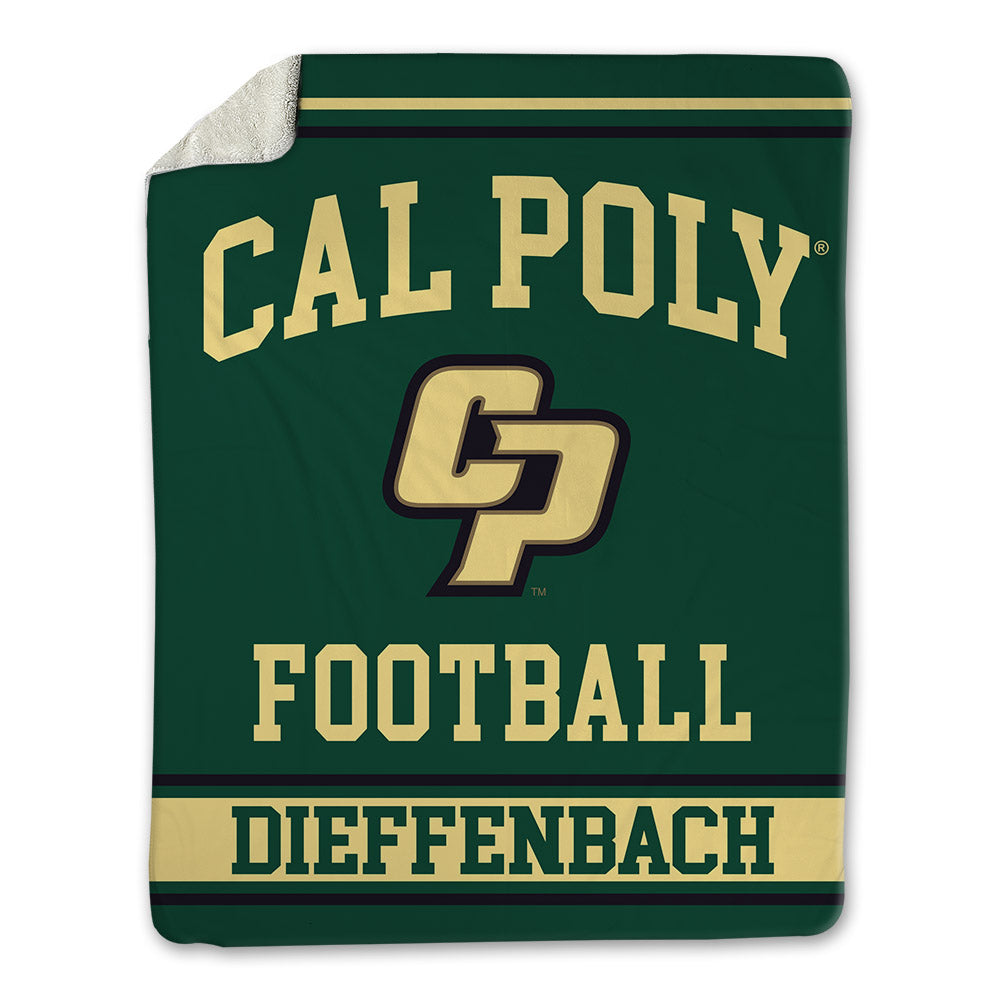Cal Poly - NCAA Football : Ty Dieffenbach - Blanket-0