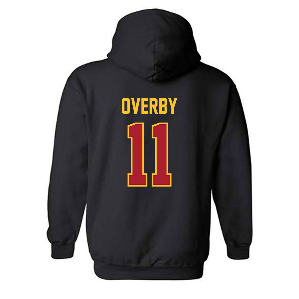 Iowa State - NCAA Football : Dominic Overby - Sports Shersey Hooded Sweatshirt-1