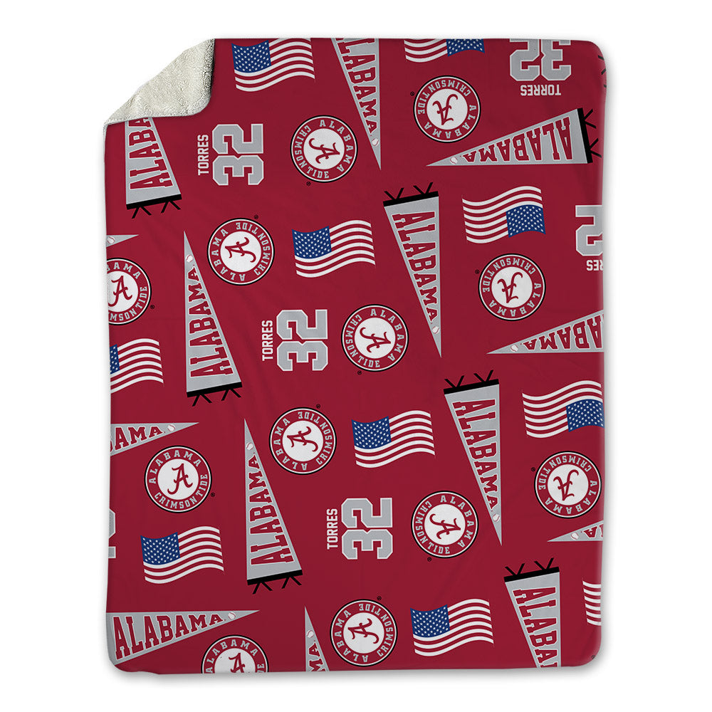 Alabama - NCAA Baseball : Jason Torres - USA Blanket-0