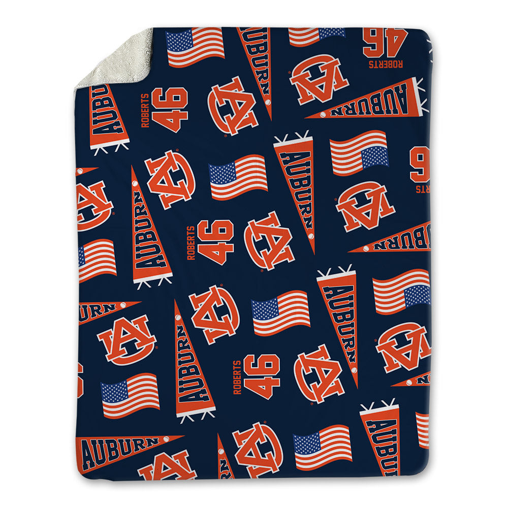 Auburn - NCAA Baseball : Saxon Roberts - USA Blanket-0