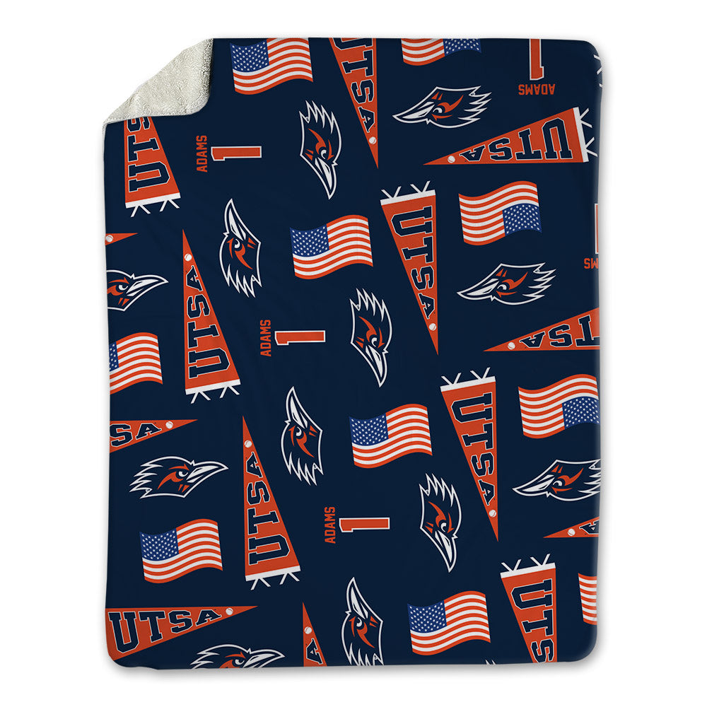 UTSA - NCAA Baseball : Peyton Adams - USA Blanket-0