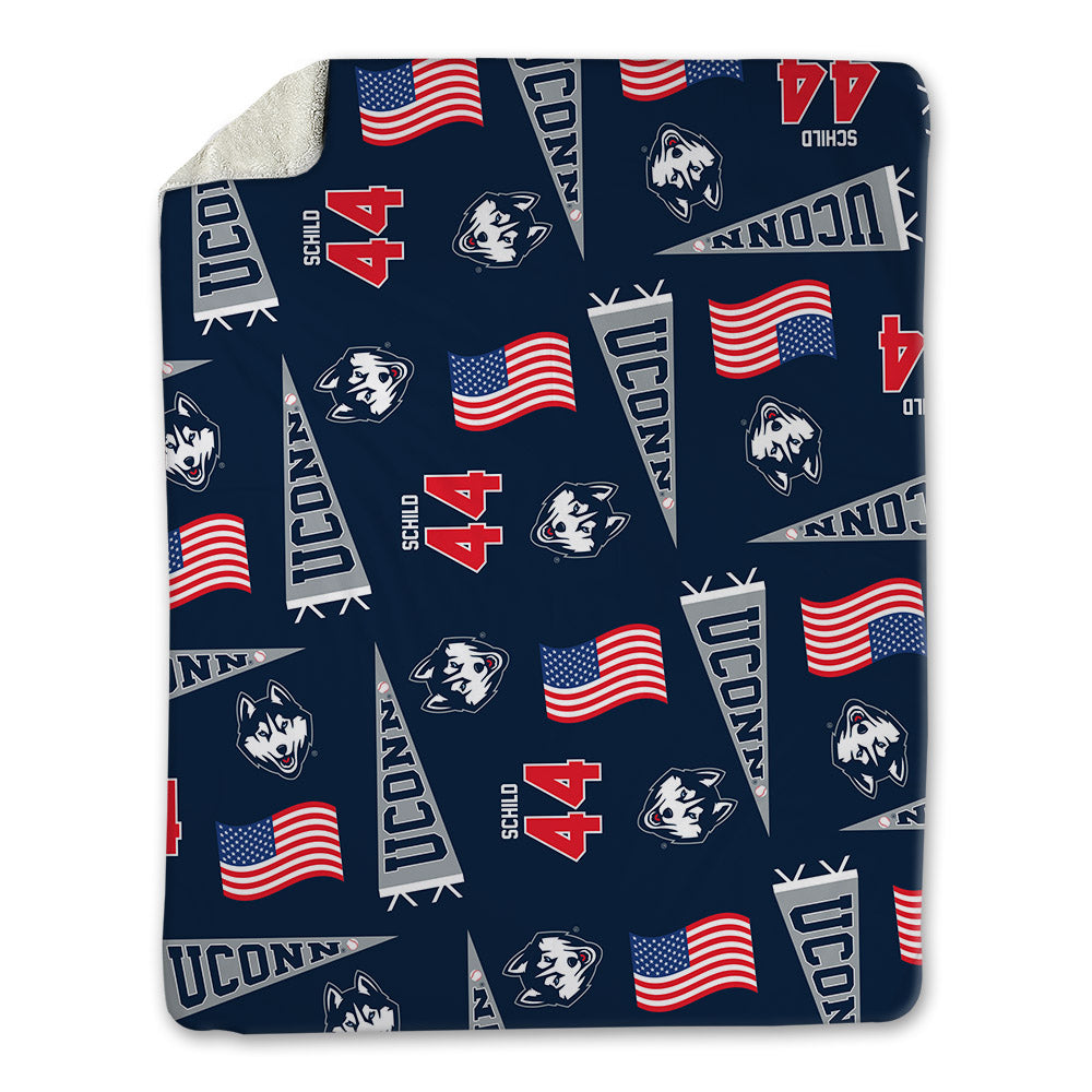 UConn - NCAA Baseball : Ben Schild - USA Blanket-0