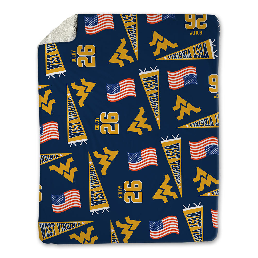 West Virginia - NCAA Baseball : Sean Goldy - USA Blanket-0