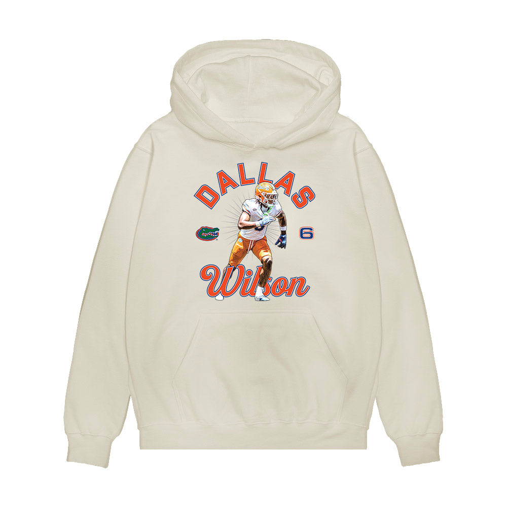 Florida - NCAA Football : Dallas Wilson - Graphic Tee Premium Hooded Sweatshirt-0