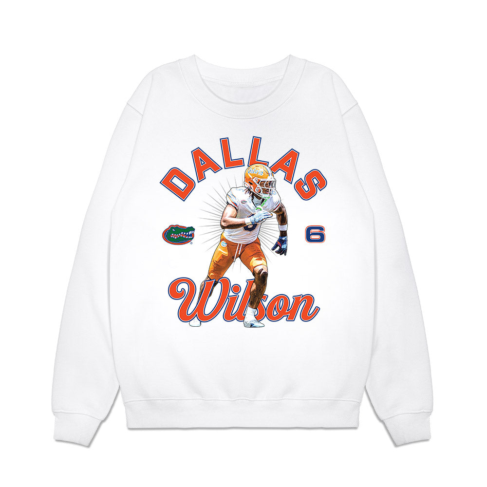 Florida - NCAA Football : Dallas Wilson - Graphic Tee Premium Crewneck Sweatshirt-0