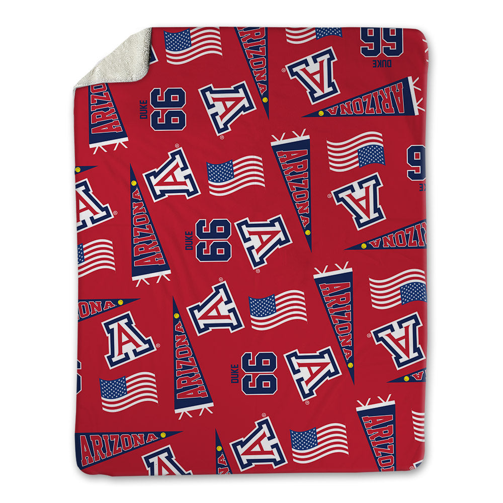 Arizona - NCAA Softball : Addison Duke - USA Blanket-0