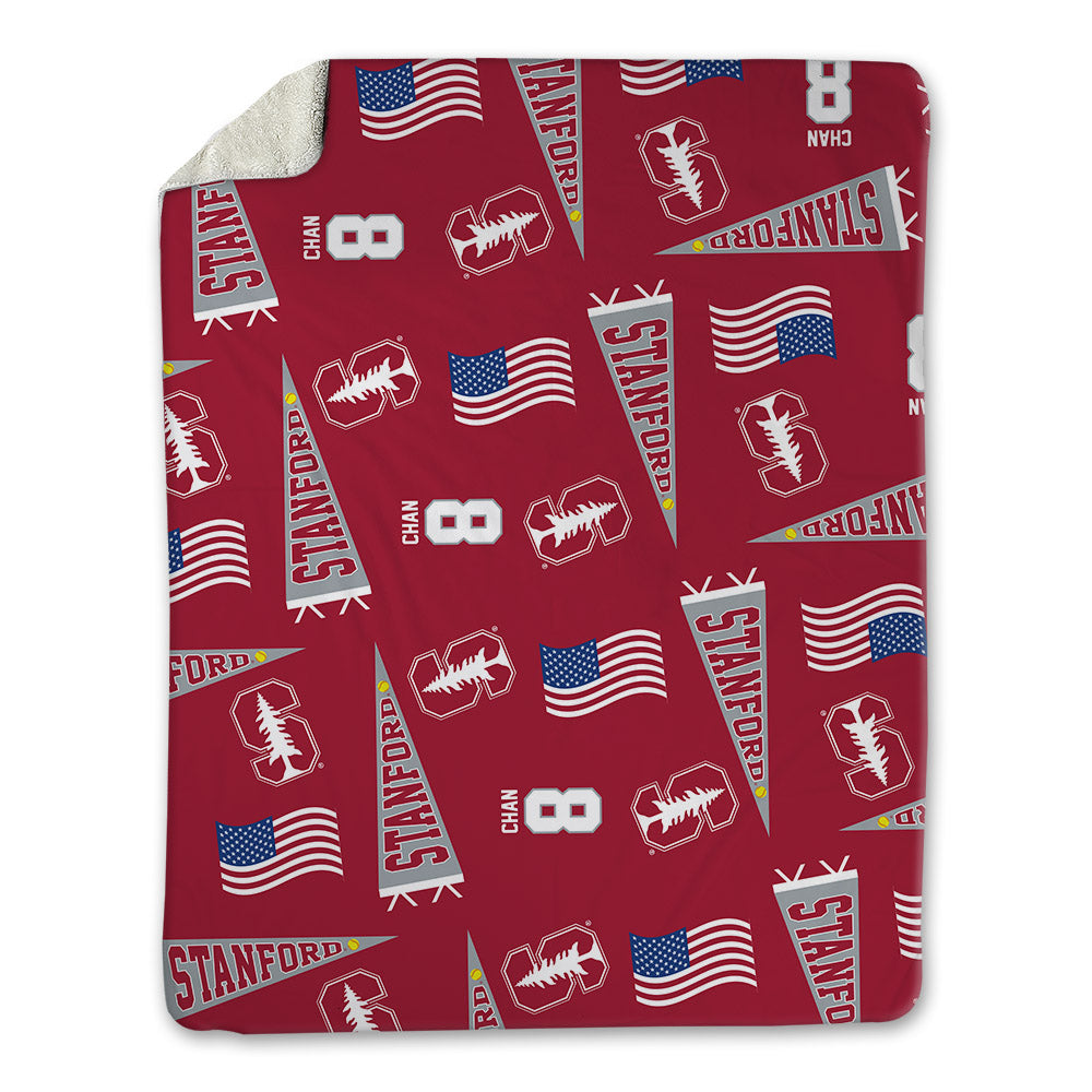 Stanford - NCAA Softball : Kyra Chan - USA Blanket-0