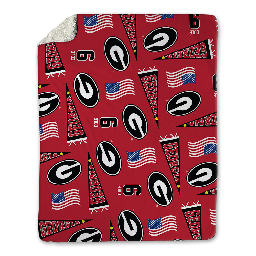Georgia - NCAA Football : Chris Cole - USA Blanket-0