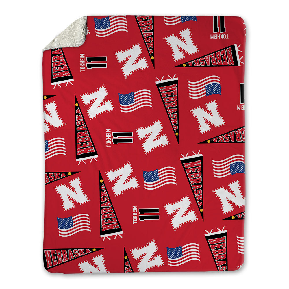 Nebraska - NCAA Softball : Talia Tokheim - USA Blanket-0