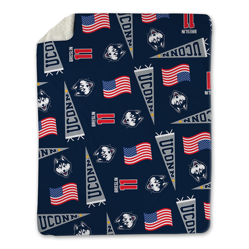 UConn - NCAA Softball : Kaitlyn Breslin - USA Blanket-0