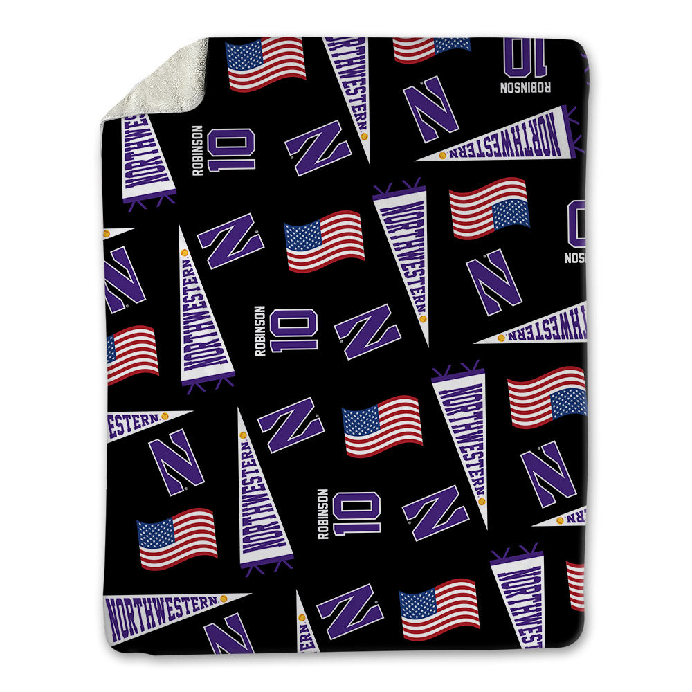Northwestern - NCAA Softball : Kansas Robinson - USA Blanket-0