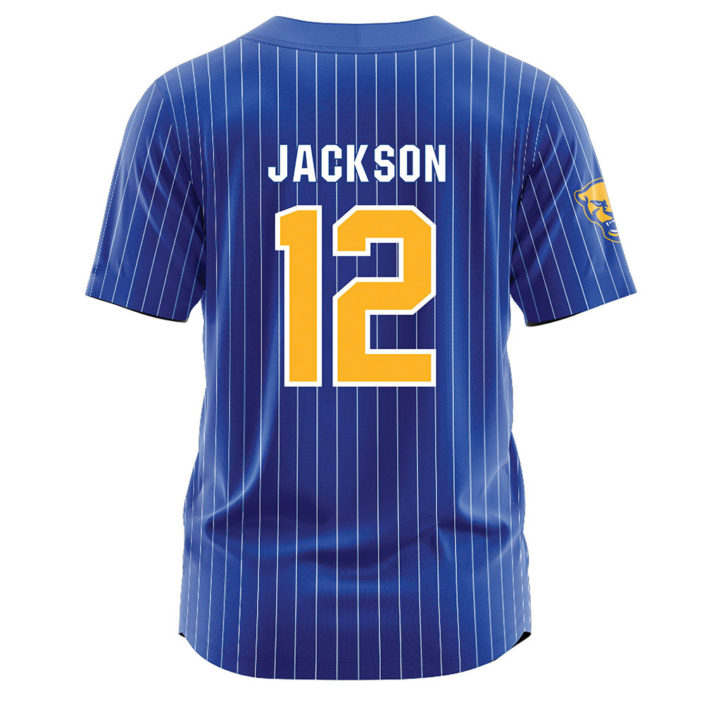 Pittsburgh - NCAA Softball : Jace Jackson - Blue Jersey-1