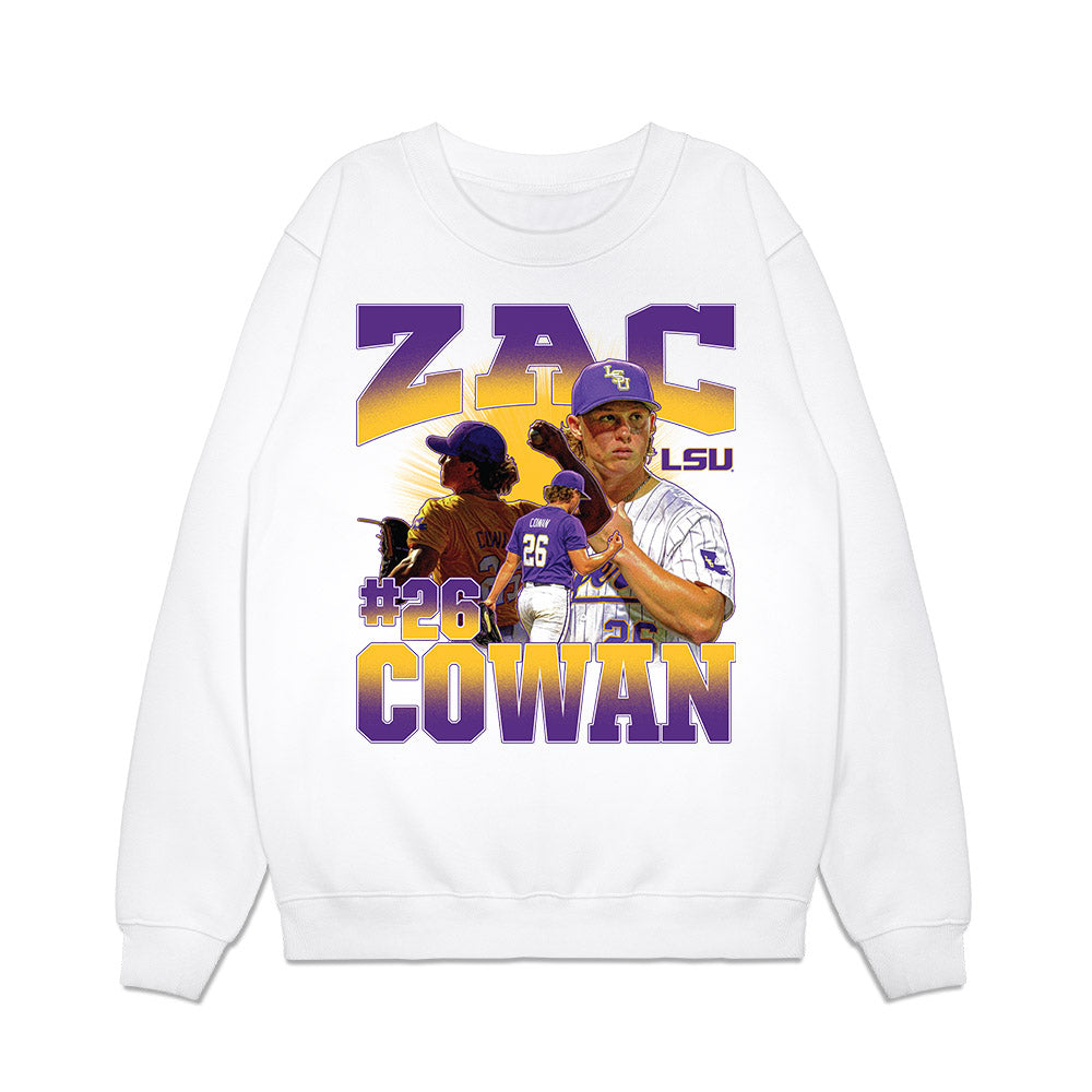 LSU - NCAA Baseball : Zac Cowan - Collage Premium Crewneck Sweatshirt-0