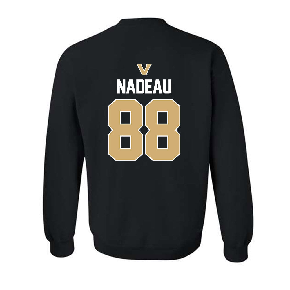 Vanderbilt - NCAA Baseball : Wyatt Nadeau - Sports Mom Classic Shersey Crewneck Sweatshirt-1
