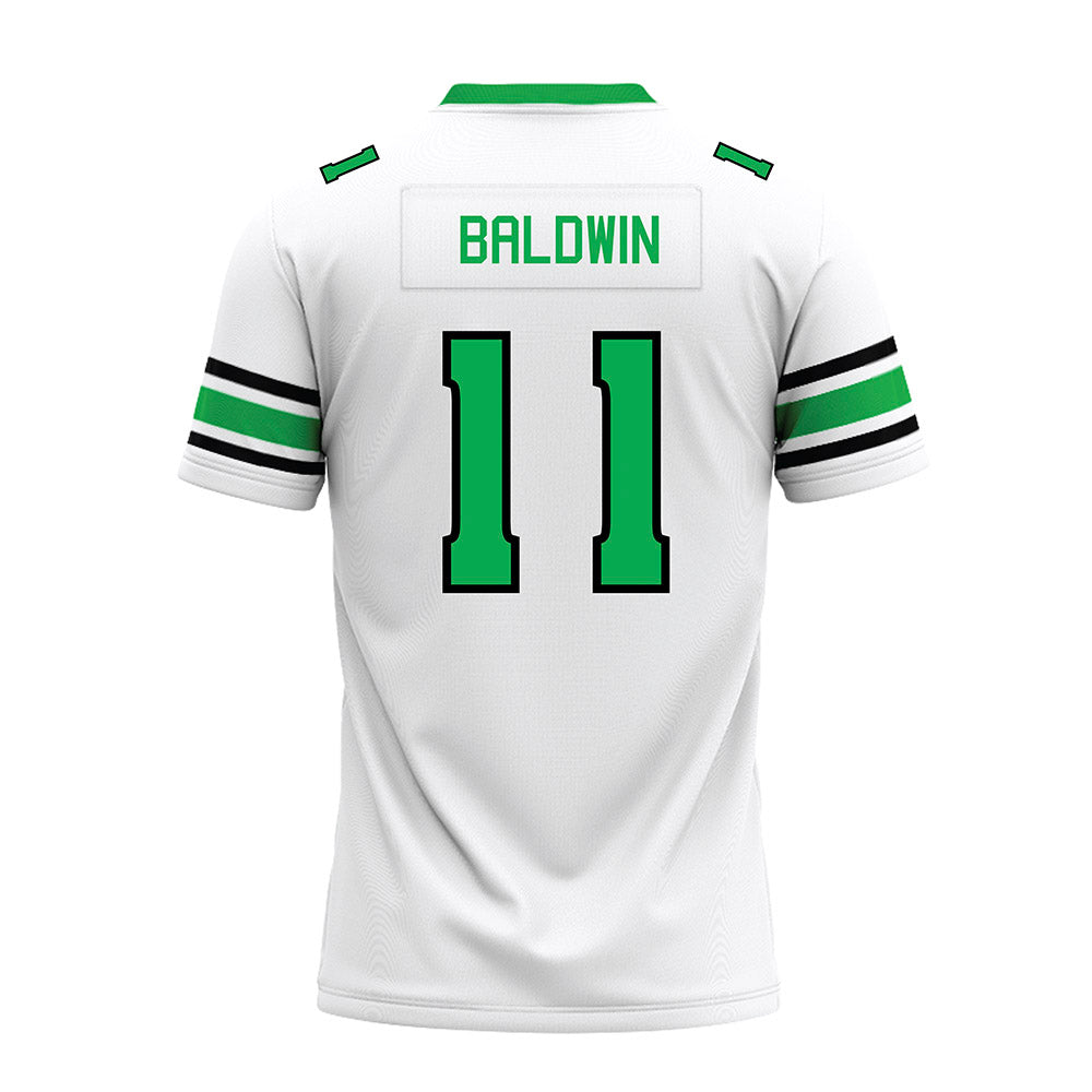 Marshall - NCAA Football : Jakolbe Baldwin - White Premium Football Jersey-1