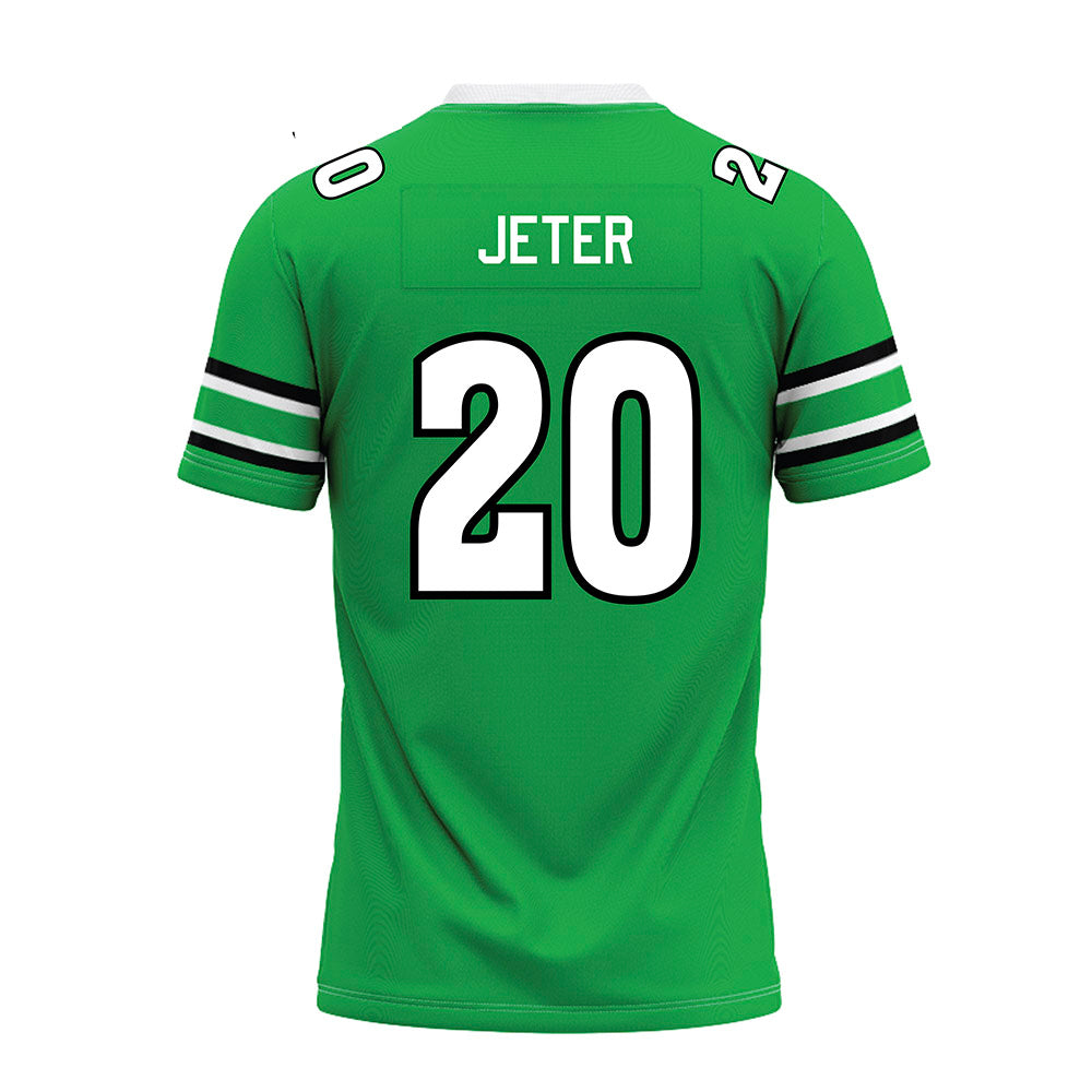 Marshall - NCAA Football : TaShawn Jeter - Green Premium Football Jersey-1