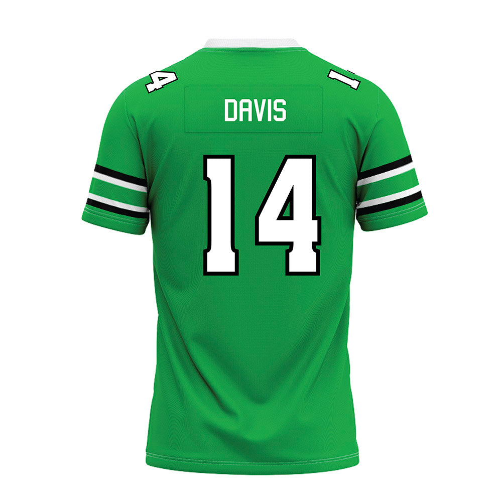 Marshall - NCAA Football : Philipp Davis - Green Premium Football Jersey-1