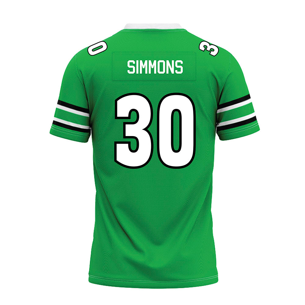 Marshall - NCAA Football : Jaasai Simmons - Green Premium Football Jersey-1