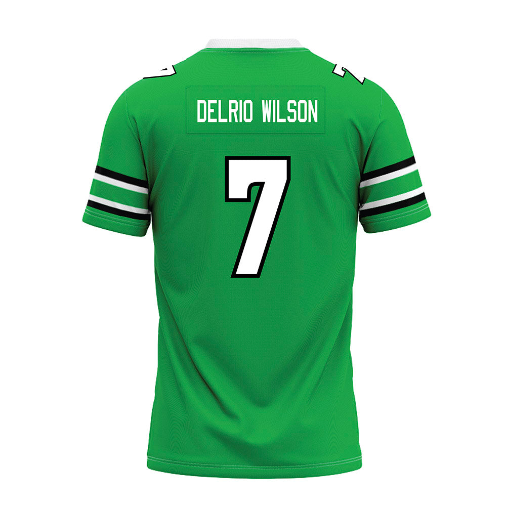 Marshall - NCAA Football : Carlos Delrio-Wilson - Green Premium Football Jersey-1