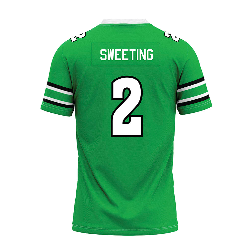 Marshall - NCAA Football : Darrell Sweeting - Green Premium Football Jersey-1