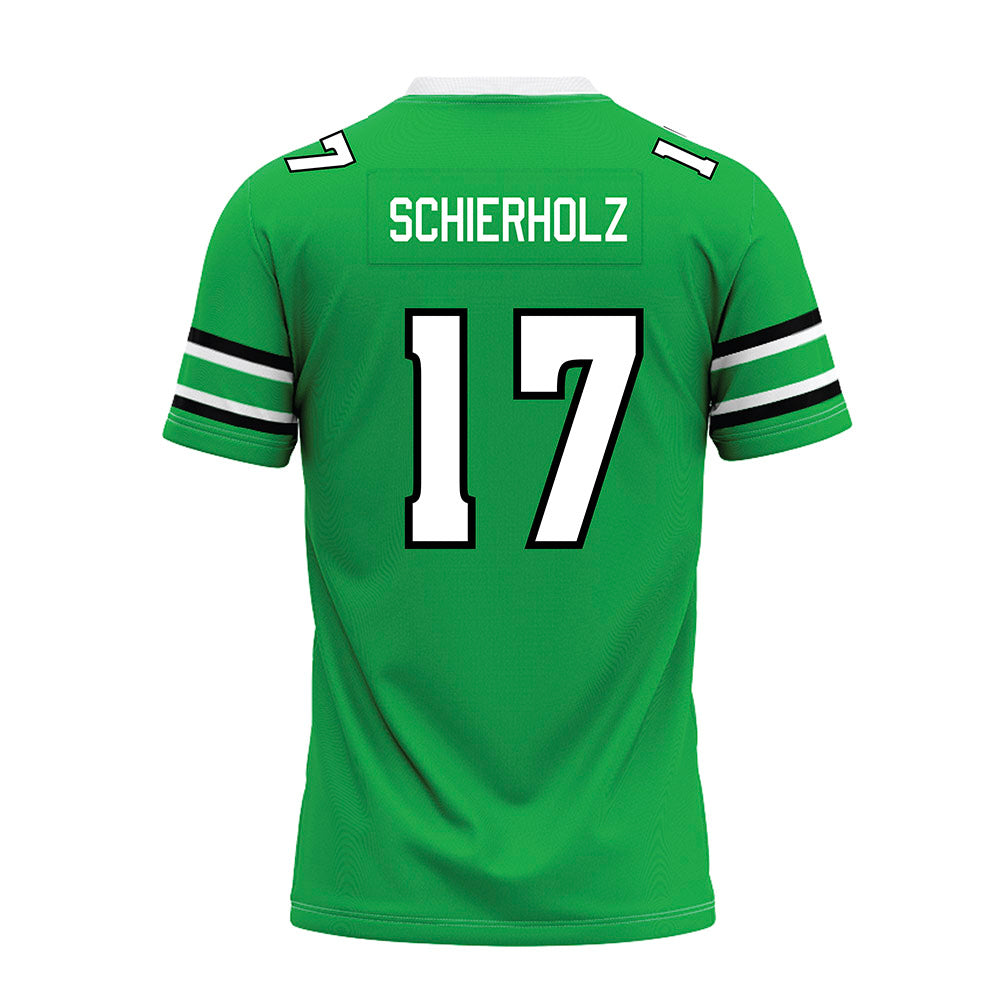 Marshall - NCAA Football : Jack Schierholz - Green Premium Football Jersey-1