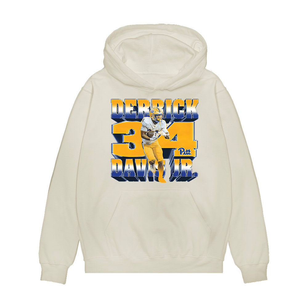 Pittsburgh - NCAA Football : Derrick Davis - Premium Hooded Sweatshirt-0