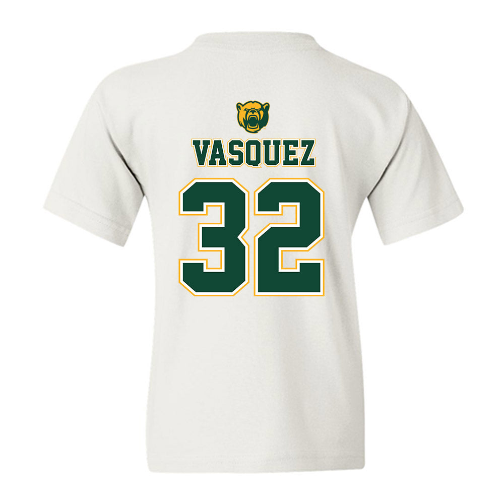 Baylor - NCAA Acrobatics & Tumbling : Makayla Vasquez - National Champions Shersey Youth T-Shirt-1