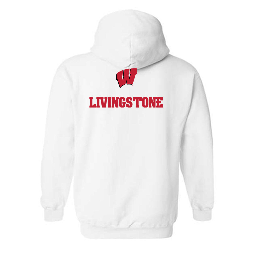 Wisconsin - NCAA Men's Cross Country : Johnny Livingstone - Sports Shersey Hooded Sweatshirt-1