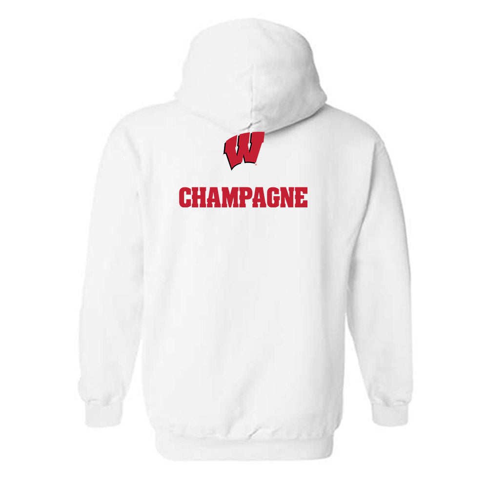 Wisconsin - NCAA Women's Rowing : Valerie Champagne - Sports Shersey Hooded Sweatshirt-1