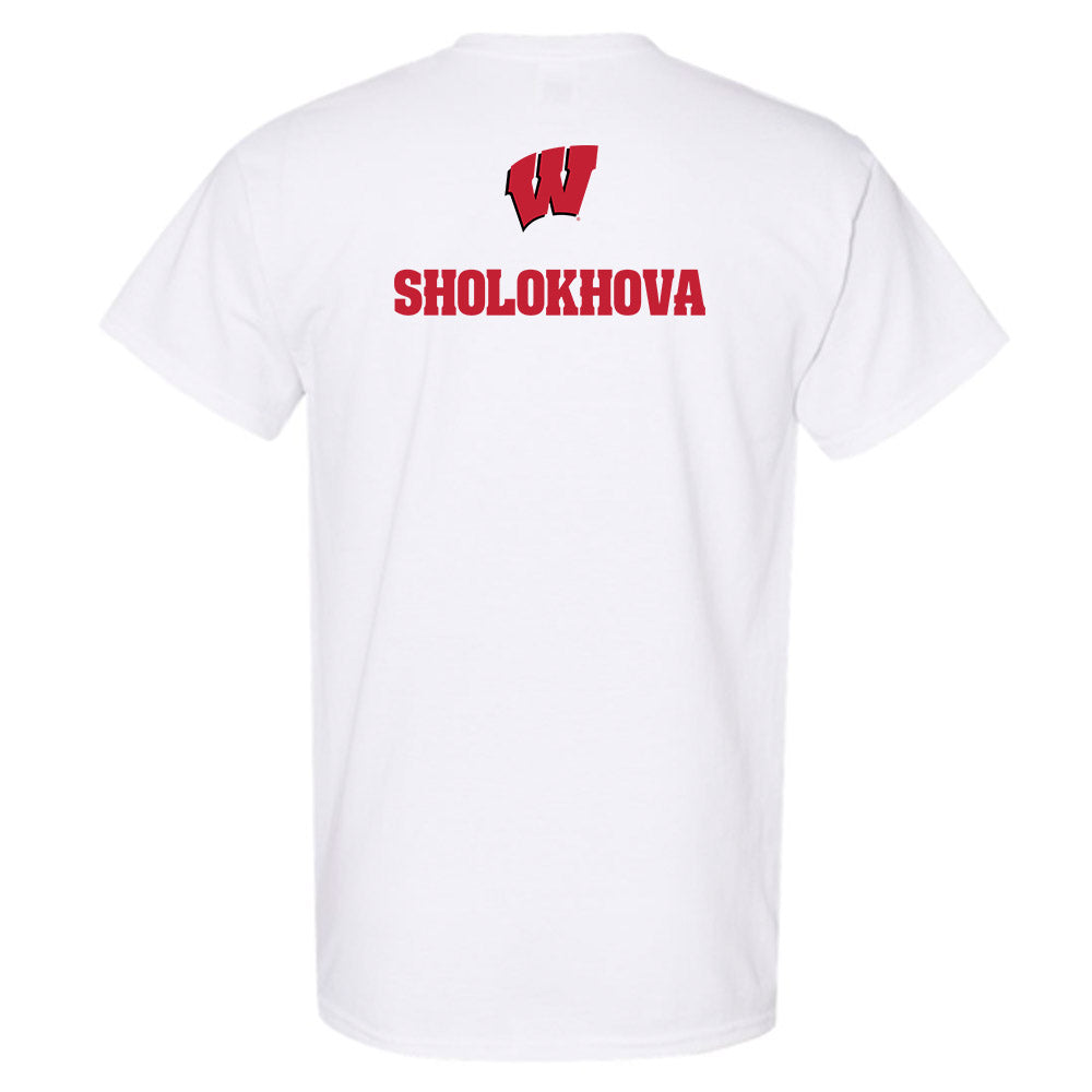 Wisconsin - NCAA Women's Tennis : Maria Sholokhova - Sports Shersey T-Shirt-1