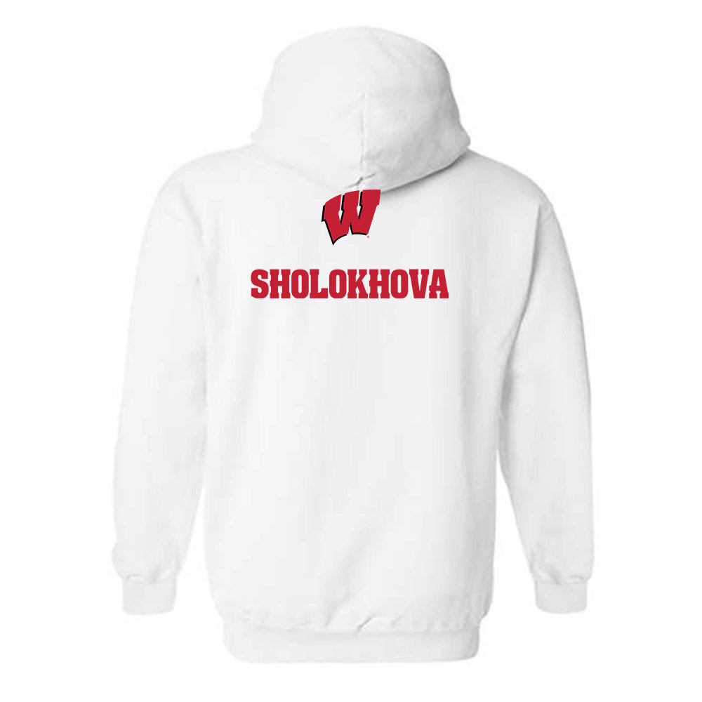 Wisconsin - NCAA Women's Tennis : Maria Sholokhova - Sports Shersey Hooded Sweatshirt-1
