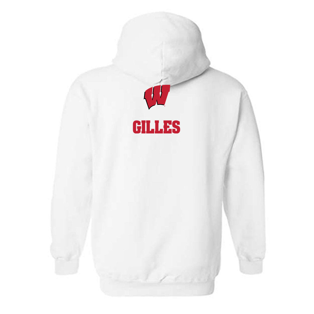 Wisconsin - NCAA Men's Track & Field : Nick Gilles - Sports Shersey Hooded Sweatshirt-1