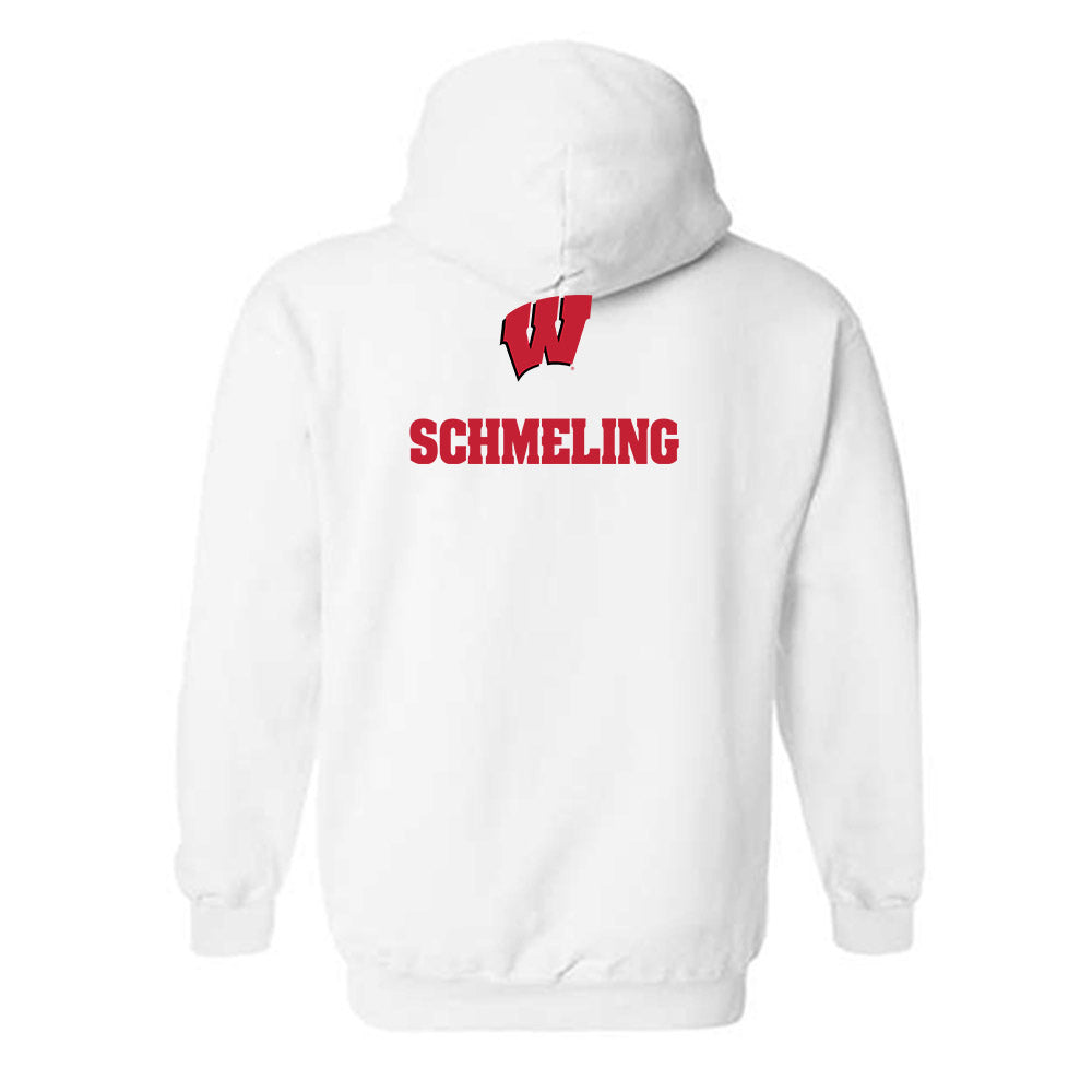 Wisconsin - NCAA Men's Track & Field : Jack Schmeling - Sports Shersey Hooded Sweatshirt-1