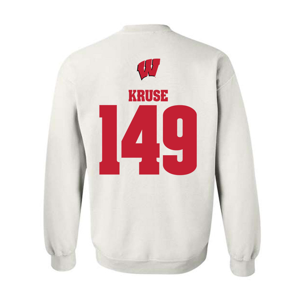 Wisconsin - NCAA Wrestling : Simon Kruse - Sports Shersey Crewneck Sweatshirt-1