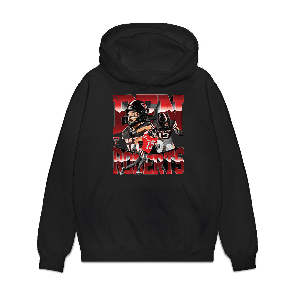 Texas Tech - NCAA Football : Ben Roberts - Collage Premium Hooded Sweatshirt-0
